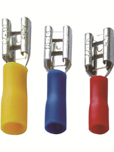 Cable lug 4.6 yellow female 6.35 (100)